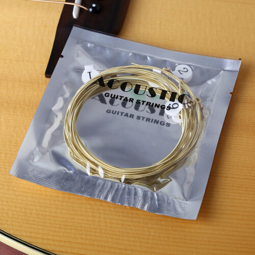 Replacement Guitar Strings Set for Acoustic, Phosphor Bronze Wound 6 String, Durability Enhanced with Premium Coating, Optimum Tuning Stability for