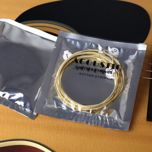 Replacement Guitar Strings Set for Acoustic, Phosphor Bronze Wound 6 String, Durability Enhanced with Premium Coating, Optimum Tuning Stability for 2