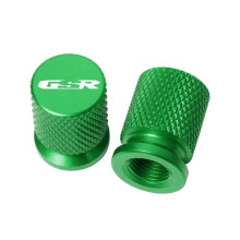 CNC Aluminum Motorcycle Valve Stem Caps Green for Suzuki GSR750 GSR600 GSR400 Valve Core Protection