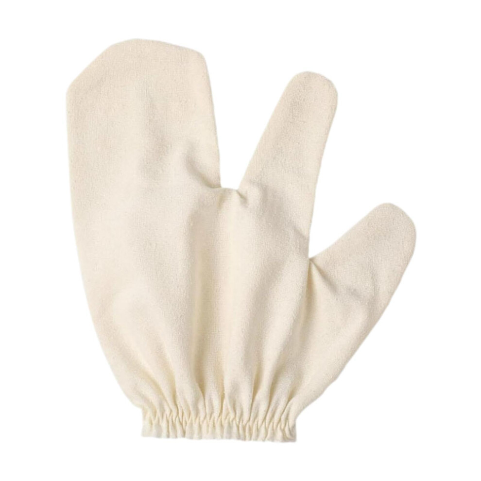 Bath Scrubbing Glove with Elastic Wristband, Silk Body Exfoliating Glove for Gentle Shower Use