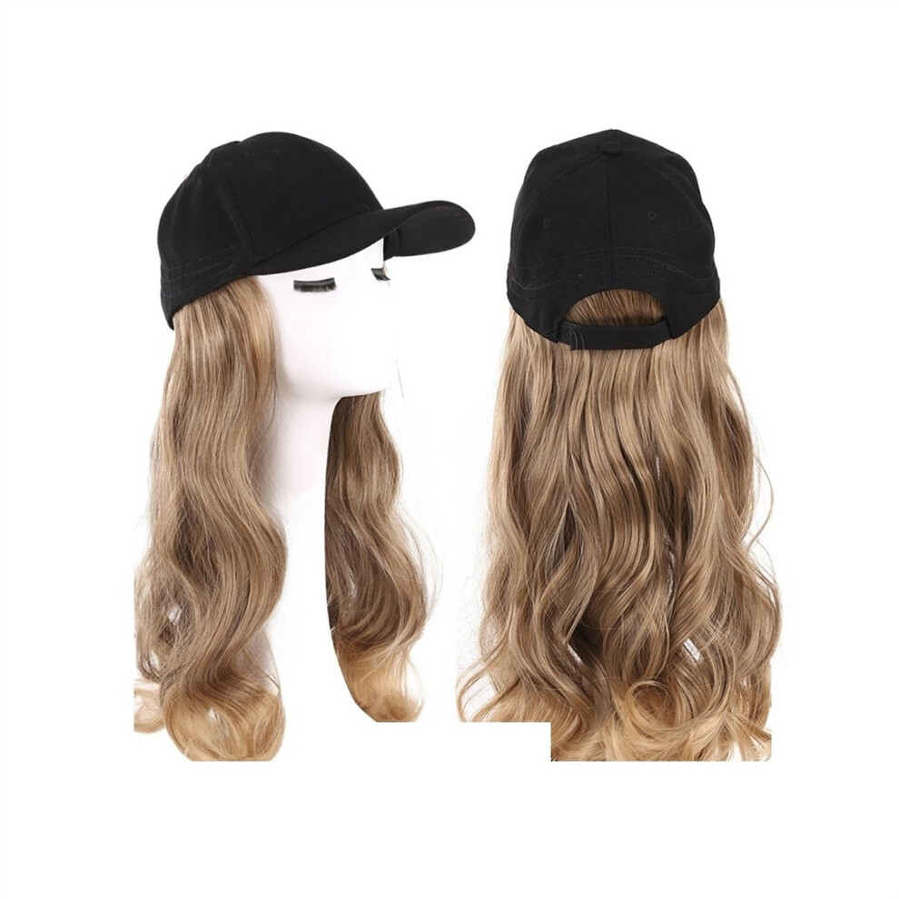 Adjustable Baseball Cap Wig with Synthetic Wavy Hair Extensions for Women Comfortable Fit