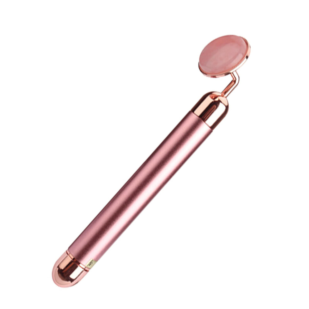 Jade Roller Facial Massager for Anti Aging and Wrinkle Reduction with Cooling Jade Surface