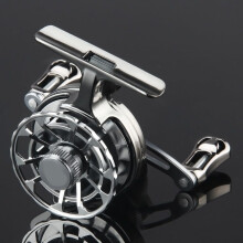 Ice Fishing Reel Lightweight Alloy 2.61 Gear Ratio Compact Design with Bidirectional Lever Control