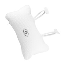 Ergonomic Inflatable Bath Pillow with Neck Support and AntiSlip Suction Cups, Waffle Weave Spa Cushion