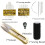 Black Wig Clips for Hair Extensions 32mm UShape Snap Comb Secure Grip Needles Thread Scissors Set 4
