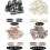 Black Wig Clips for Hair Extensions 32mm UShape Snap Comb Secure Grip Needles Thread Scissors Set 5