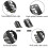 Black Wig Clips for Hair Extensions 32mm UShape Snap Comb Secure Grip Needles Thread Scissors Set 3