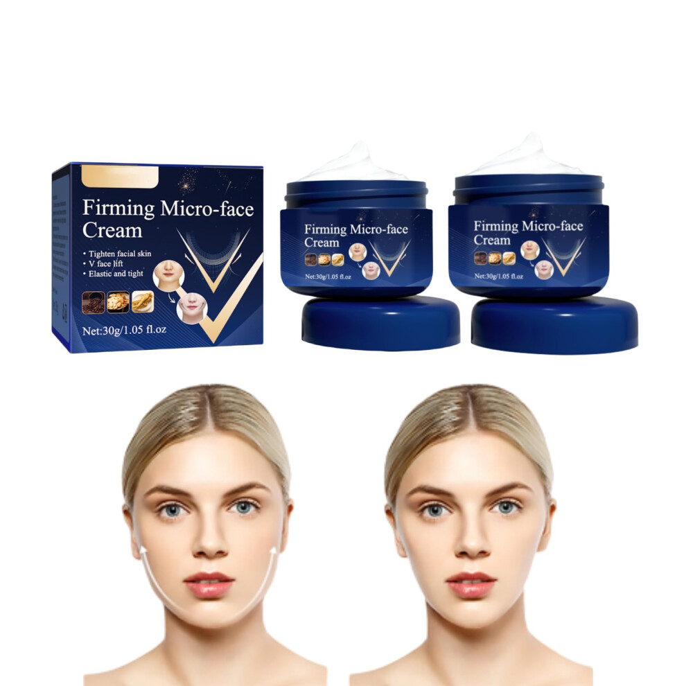 Cream V Face Lifting With Chin Firming Moisturizer For Facial Contour Enhancement Antiwrinkle Care 2Pcs