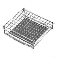Portable 304 Stainless Steel BBQ Grill Rack, Foldable for Camping, Hiking and Picnics
