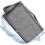 Large Capacity Diaper Bag Backpack with Foldable Changing Pad, Stylish Multi Compartment Organizer, Light Gray 5