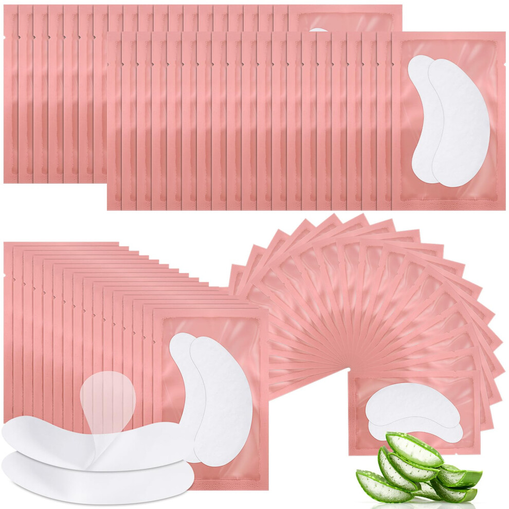 60 Pairs Under Eye Gel Pads for Eyelash Extensions, Aloe Infused Lint Lash Extension Pads