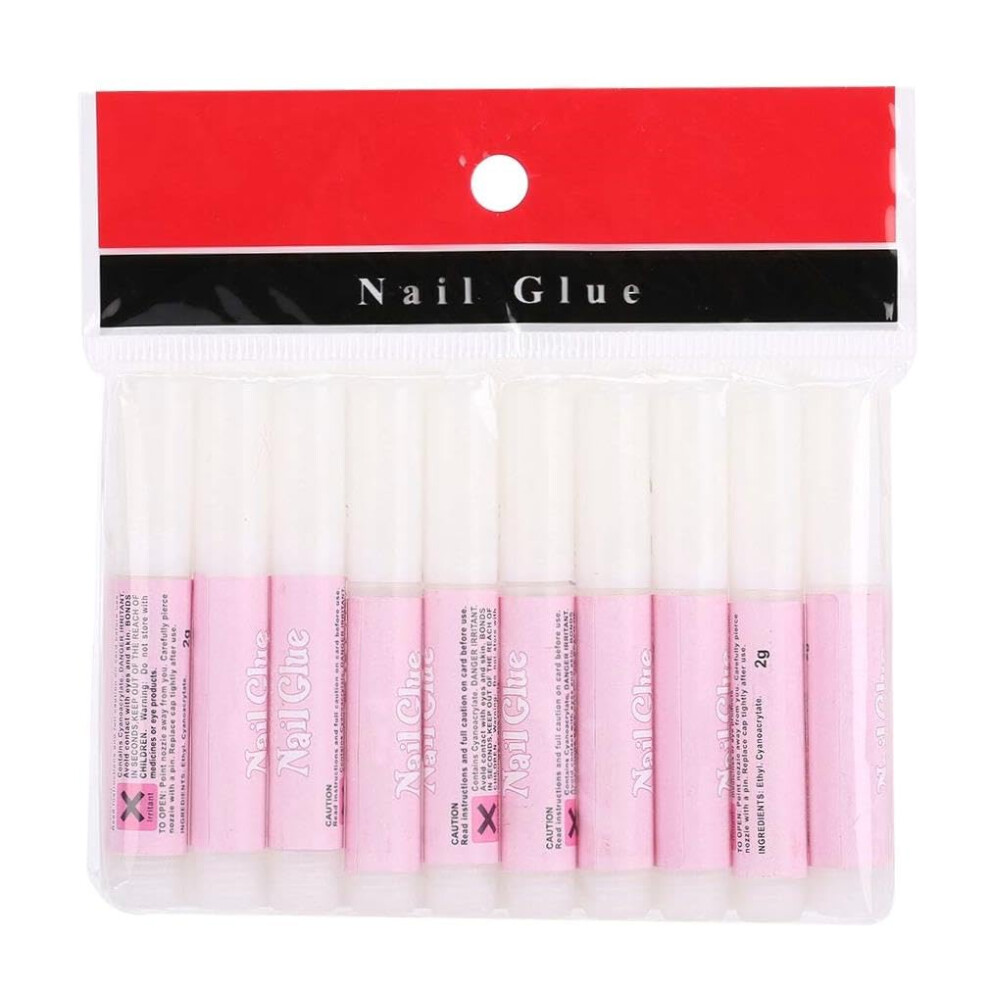 Nail Glue Acrylic Adhesive Clear Tip LongLasting Bond for False and Press On Nails