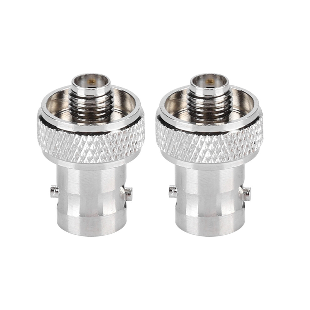 Rf Adapter Converter Sma Female To Bnc Female Connector Contacts Nickel Plated Brass Body No Soldering Required Universal Fit For Coaxial Cables Gold 9138057066470