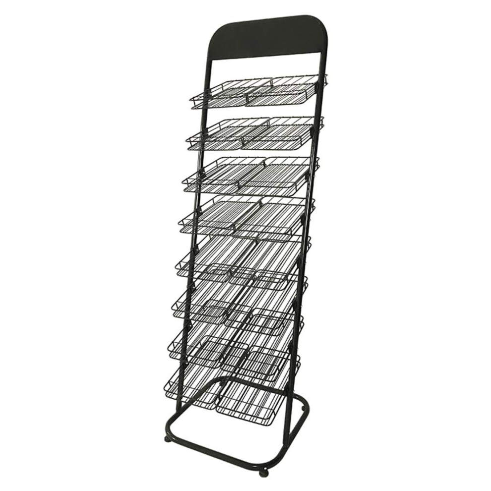 8 Tier Nail Polish Display Rack Large Capacity Metal Storage Organizer for Salon and