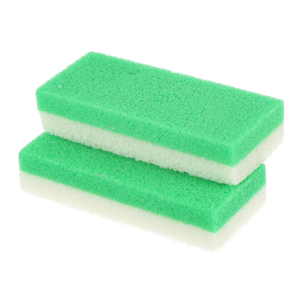 2pcs Pumice Stone for Feet Foot Scrubber, Smooth Callus Removal, Exfoliating for Heels and Travel