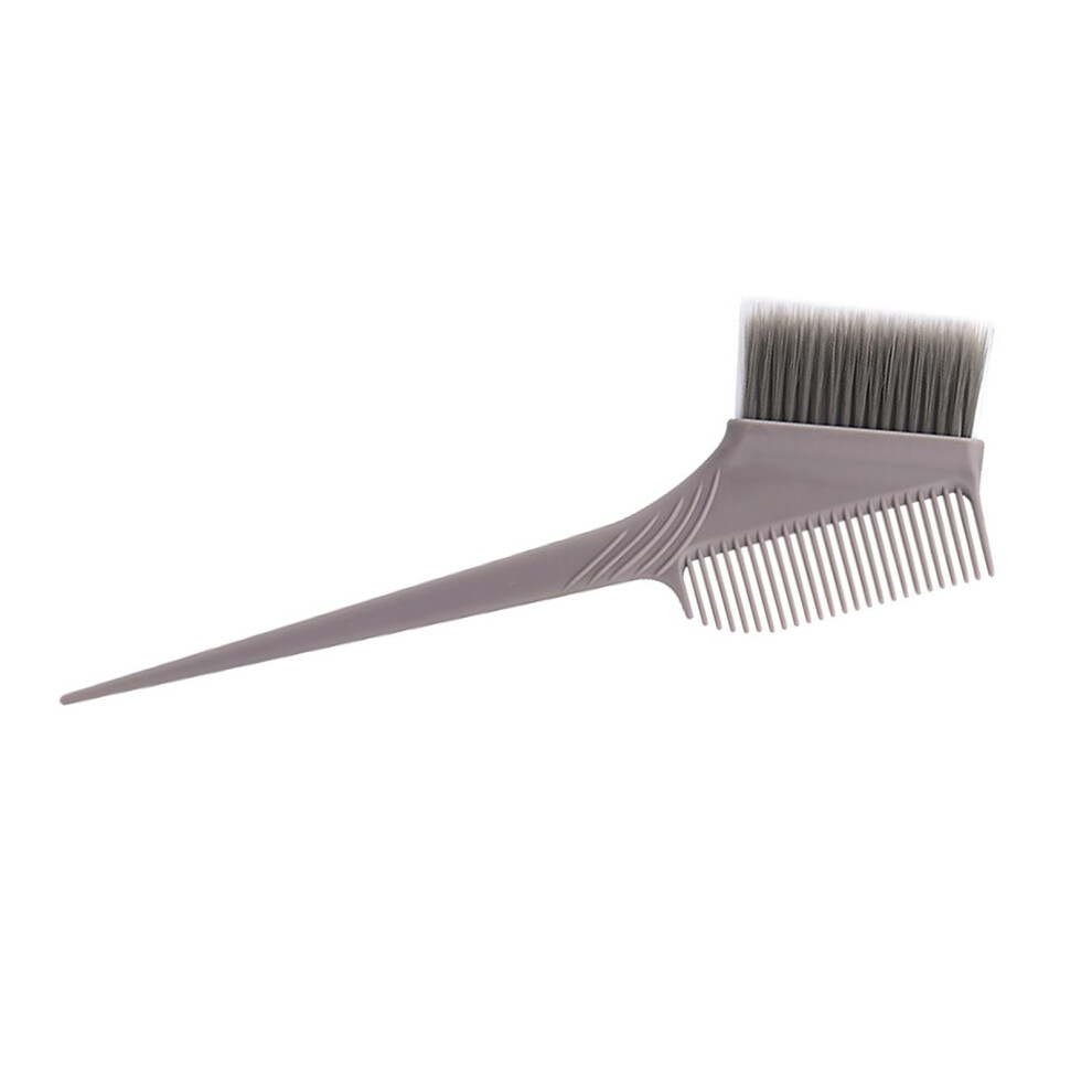 Gray Three Row Hair Dye Brush For Even Color Application And Precise Root Targeting