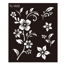 Henna Stencils Kit for Women Girls, Reusable Self Adhesive Body Art Templates with Multiple Patterns