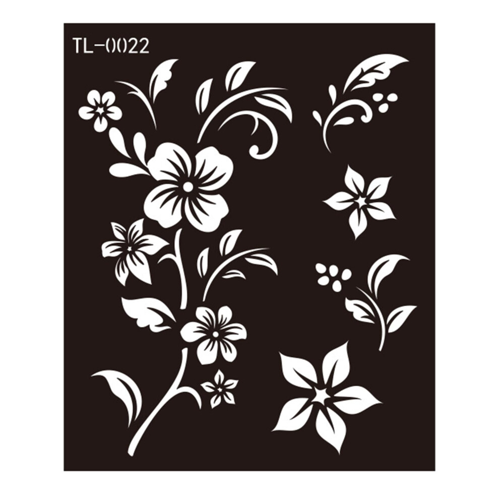 Henna Stencils Kit for Women Girls, Reusable Self Adhesive Body Art Templates with Multiple Patterns