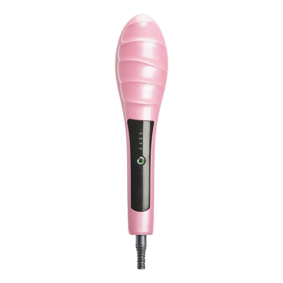 Unisex Hair Straightening Brush With Ceramic Ionic Technology, Fast Ptc Heating, Dual Voltage Comb