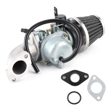 PZ-Vergaser für 4-Takt-Motoren, Handchoke, Luftfilterhalterung inklusive, Kraftstofffilter, einfache Installation, kompatibel mit ATV und Dirtbike