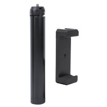 Adaptador de soporte para teléfono ajustable con montura de zapata fría, clip para trípode con rotación de 360 para dispositivos móviles,
