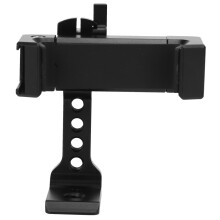 Soporte de trípode para teléfono con zapata fría giratoria y pivote ajustable, soporte universal para vlogging, construcción de aleación de