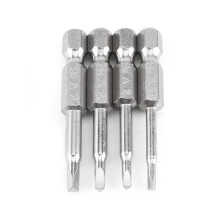 Power Bit stijl driehoekige bitset met 1/4 inch zeskantschacht, gemaakt van roestvrij staal voor duurzaamheid en minimale slijtage, magnetisch