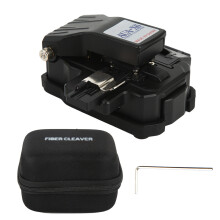 Automatic Rebound Fiber Cleaver With Waste Fiber Storage Box Press Style Fiber Cutter For 0.25mm 0.9mm 3.0mm Optical Cables Anti Breakage Design