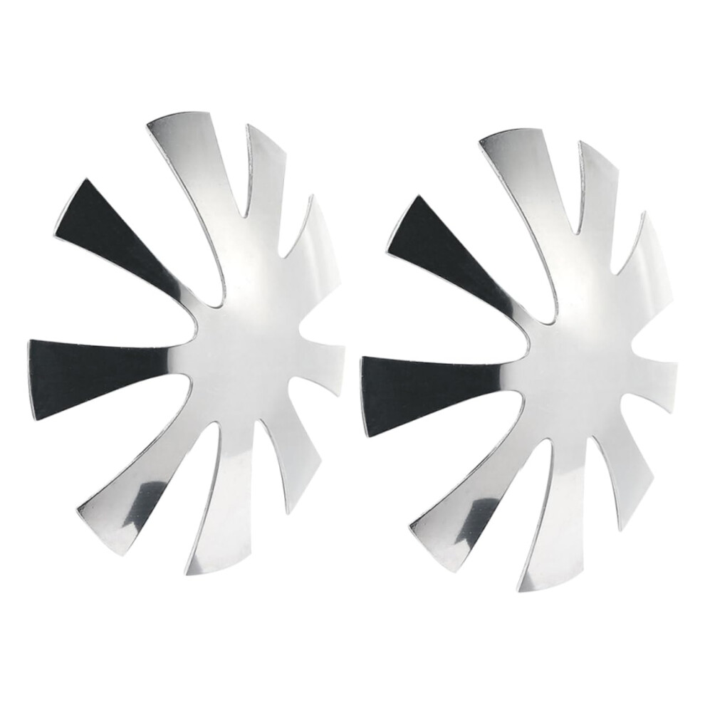 French Nail Art Template Stainless Steel Stencil with Precision Line Guidance and Manicure Trimmer
