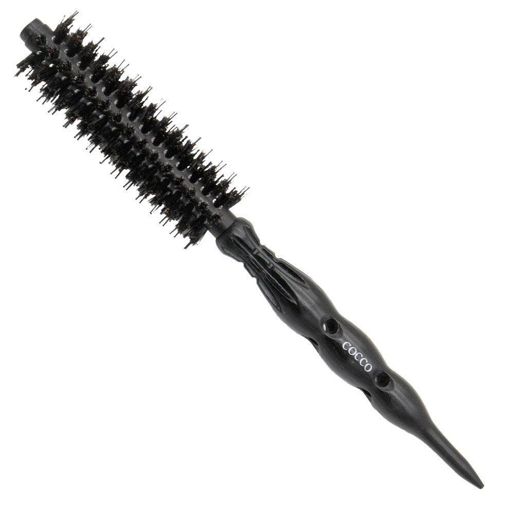 Round Blow Dry Brush with Dual Bristle Technology, Ceramic Ionic Barrel for Styling and Volume, 32mm