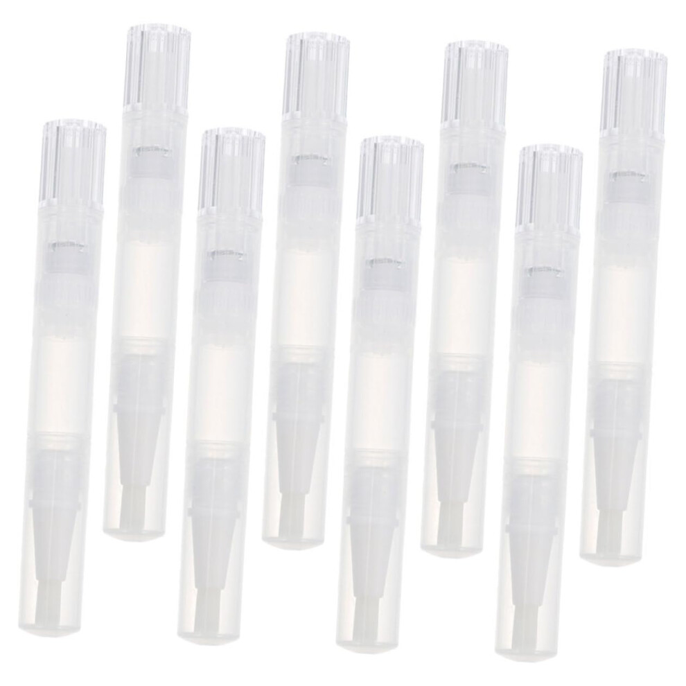 32pcs Empty Twist Pen for Cuticle Oil and Refillable Lip Gloss Container Transparent Design
