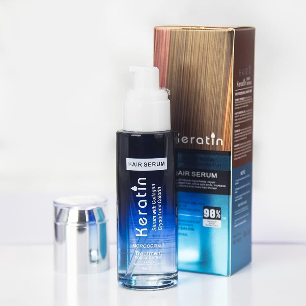 Hair  Oil with Keratin and Collagen for Deep Scalp Hydration and Split End