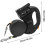 Retractable Dog Leashes No Pull With LED Light Extendable Leash For Travel Night Walking Black 4