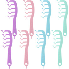 VShaped Wide Tooth Comb Set for Root Volume Boost and Precise Hairline Parting, 8 Pieces