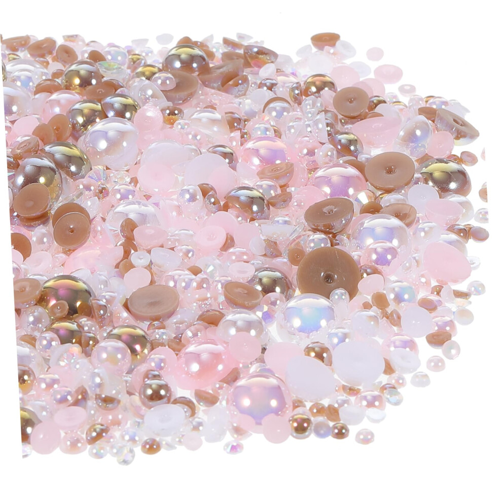 Flatback Half Round Pearl Beads Assorted for DIY Nail Art Crafts and Accessories
