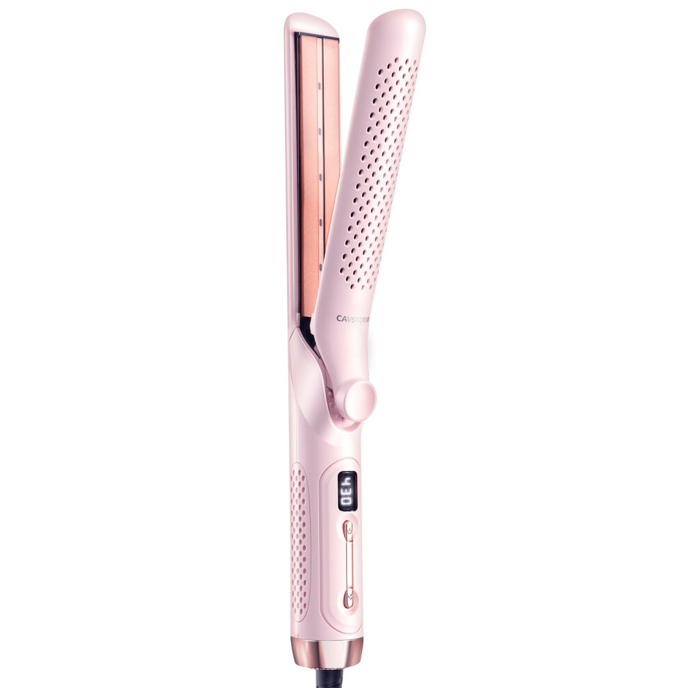 2 in 1 Hair Straightener and Curler with Ionic Ceramic, 13.5mm Barrel, 5 Heat Settings, Dual Voltage