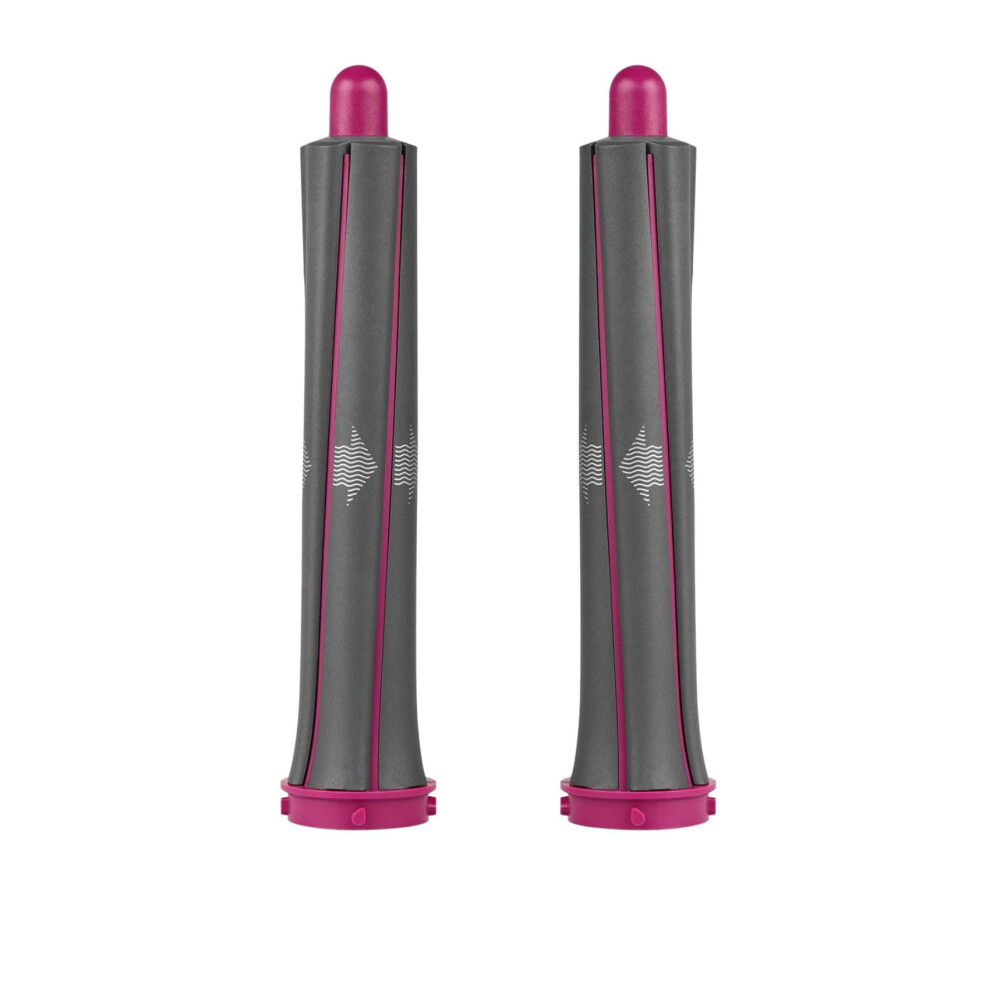 Fuchsia 1.2 Inch Curling Barrels Pair For Dyson Airwrap Hs05 Hs01, Dual Curl Directions,