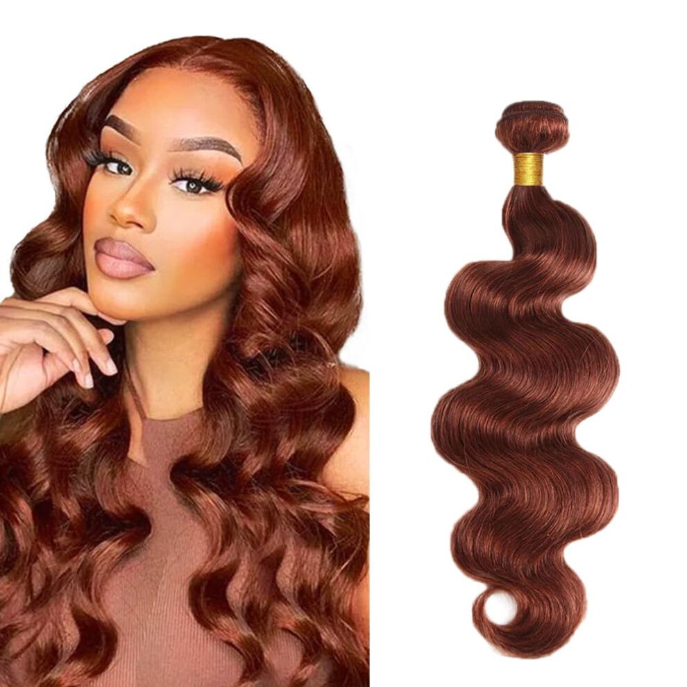 Brazilian Virgin Hair Bundles 8A Grade Color 33 Body Wave Human Hair Weave 16 18 20 Inch