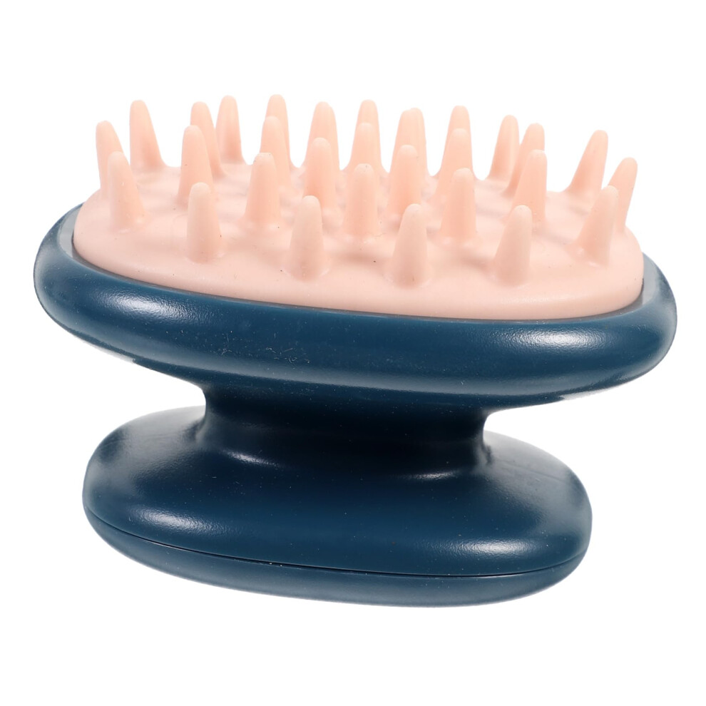 Blue Silicone Scalp Massager Brush For Gentle Shampoo And Detangling, 5X7.1cm