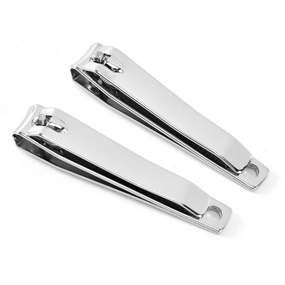 10PCS Stainless Steel Nail Clippers Set with Precise Curved Blades for Toenails and Fingernails