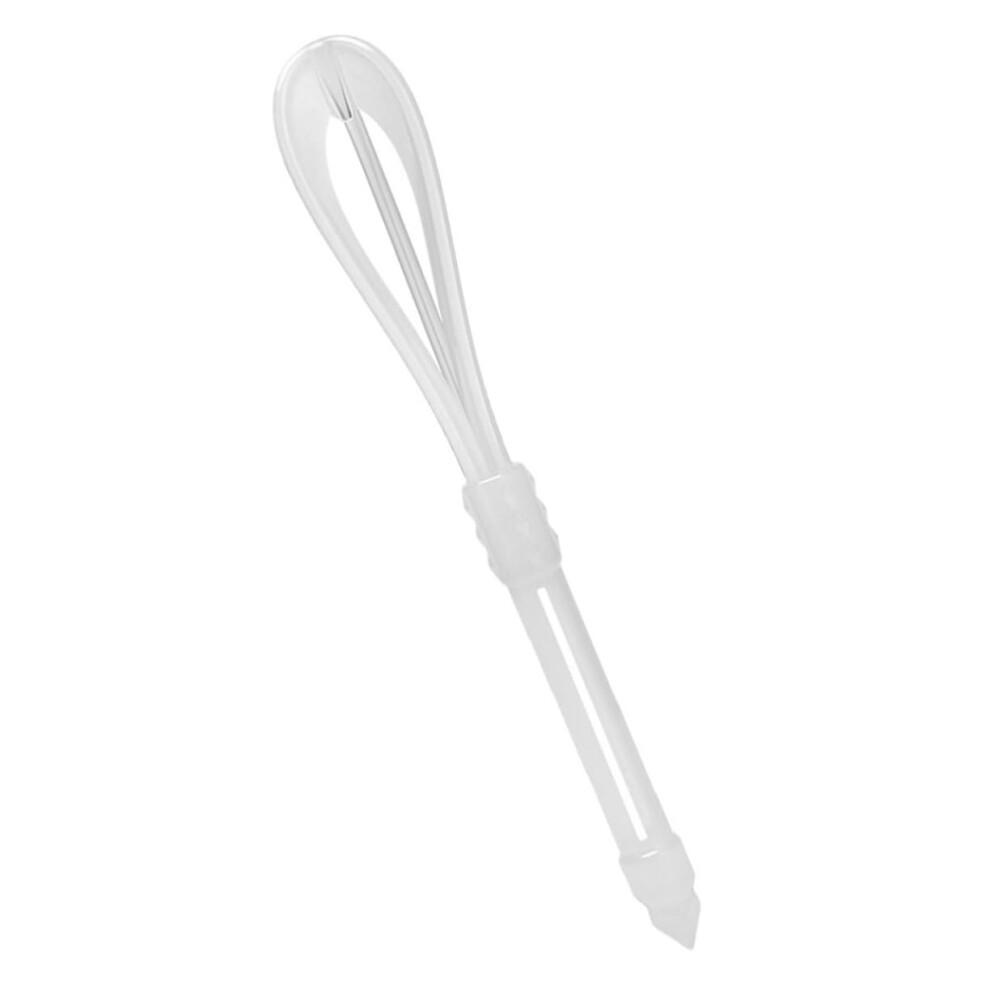 White Hair Color Mixing Whisk Plastic Even Dye Blender For Salon And Home Use