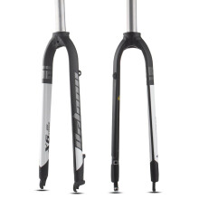26 inch Mountain Bike Rigid Fork Aluminum Alloy Disc Brake Quick Release 9x100mm Black Red