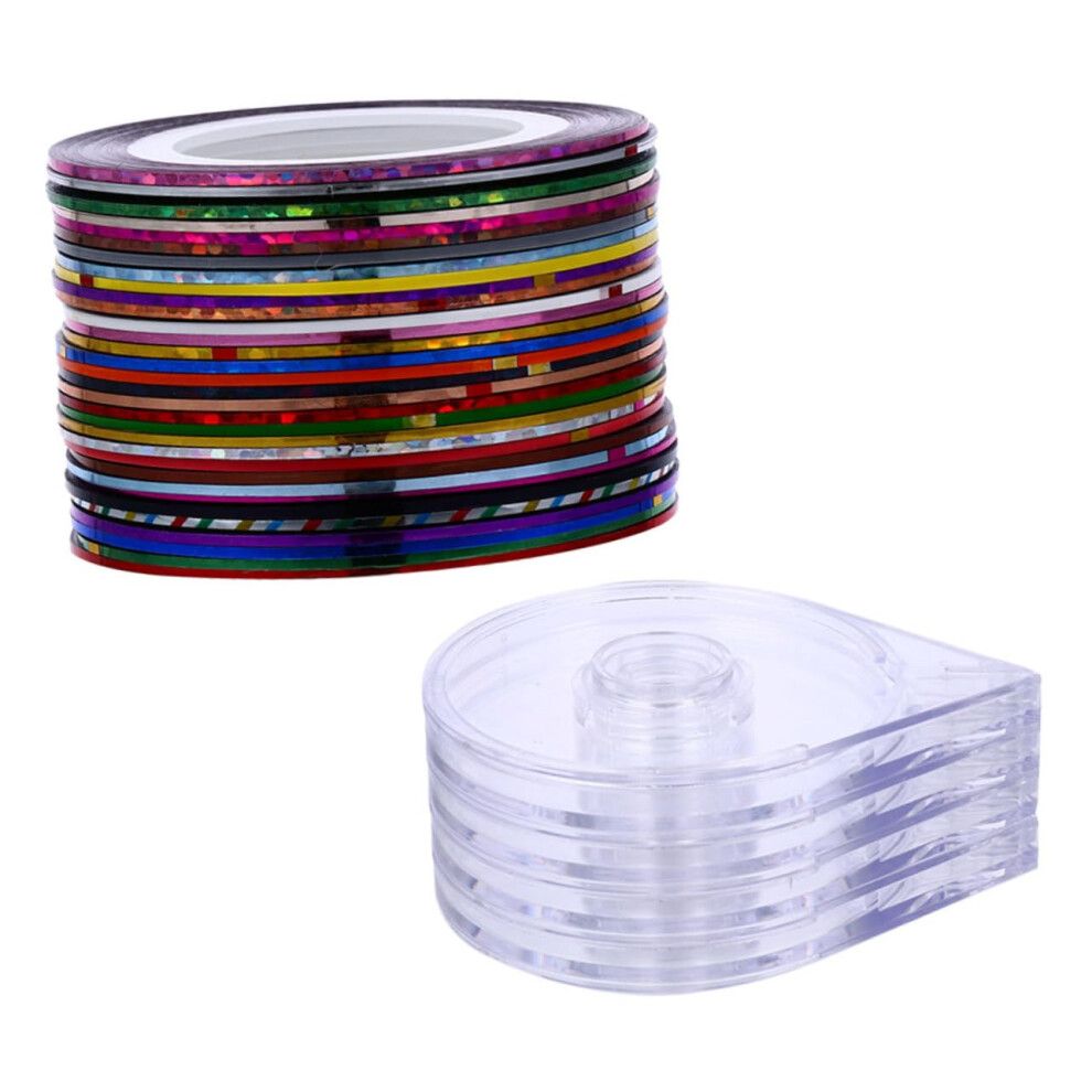 120pcs Nail Striping Tape Set with Dispenser Strong Adhesive for DIY Manicure and Nail Art