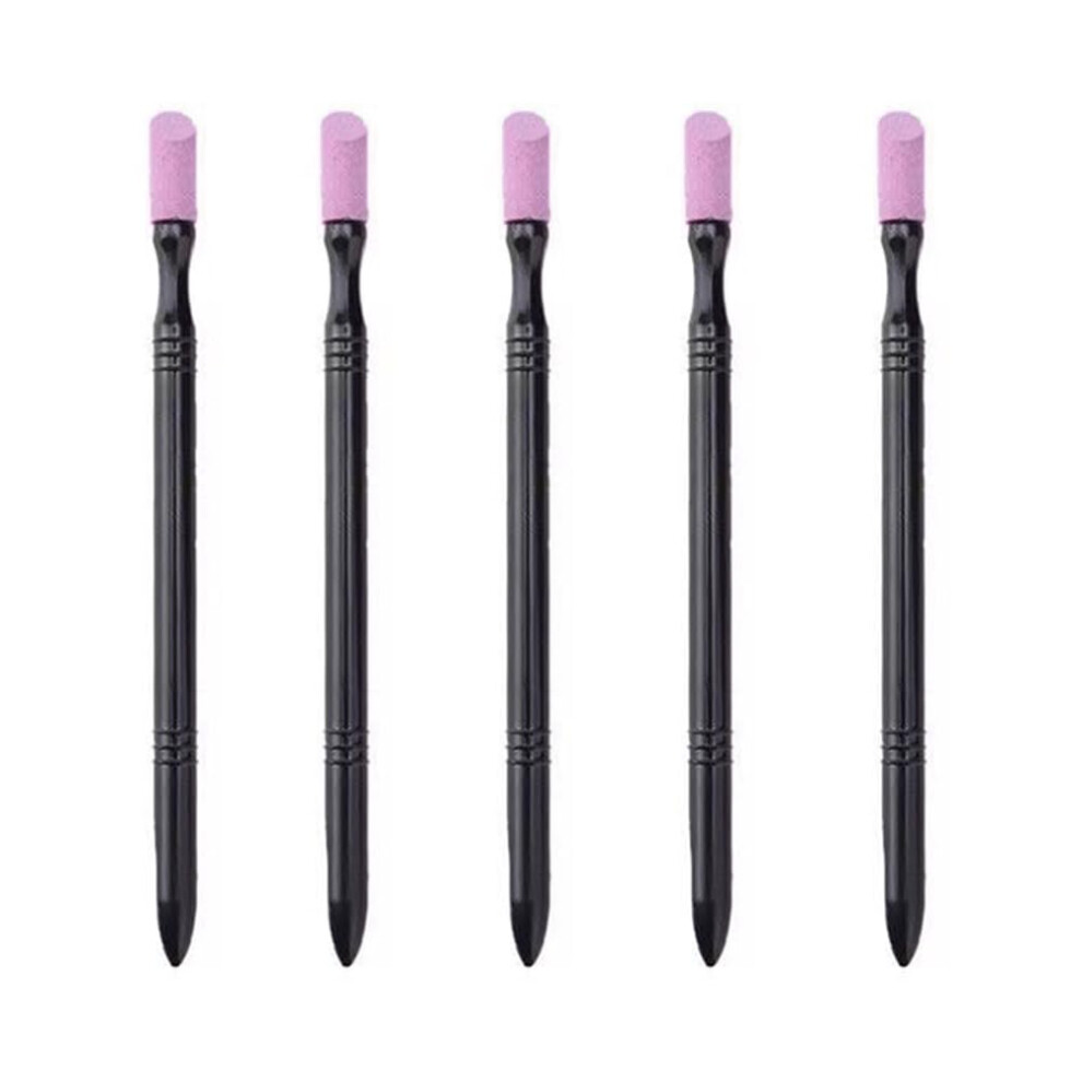 5PCS Double Ended Cuticle Pusher and Nail File Set for Precise Removal and Smooth Finishing