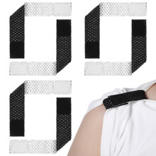 Sleeve Holders with Hook and Loop, Adjustable Shirt Sleeve Clips for Sports, DoubleSided Design