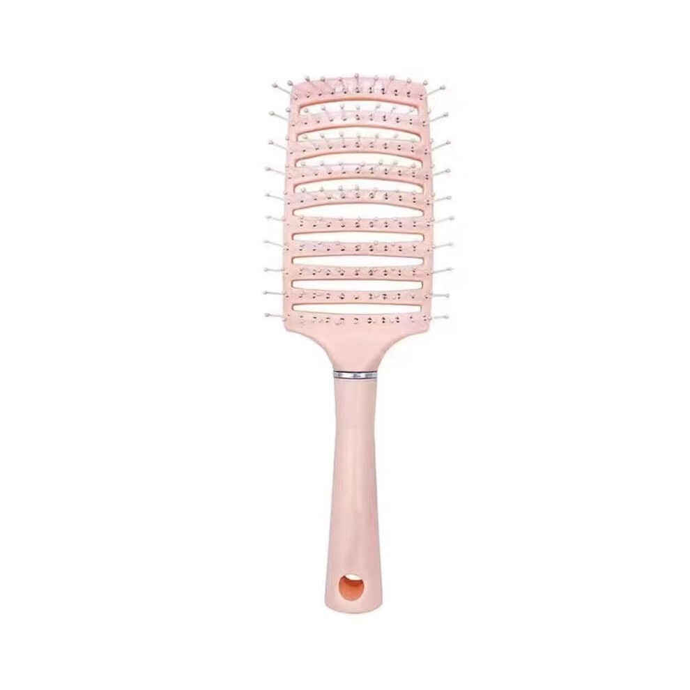 Pink Vent Hair Brush With Gentle Detangling Bristles For Wet And Dry Hair Blow Drying,