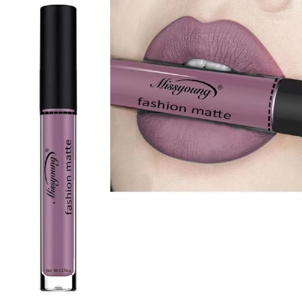 Lip Gloss Set and Matte Liquid Lipstick Kit, Longwearing Bold Colors, NonStick Cup, 8 Shades