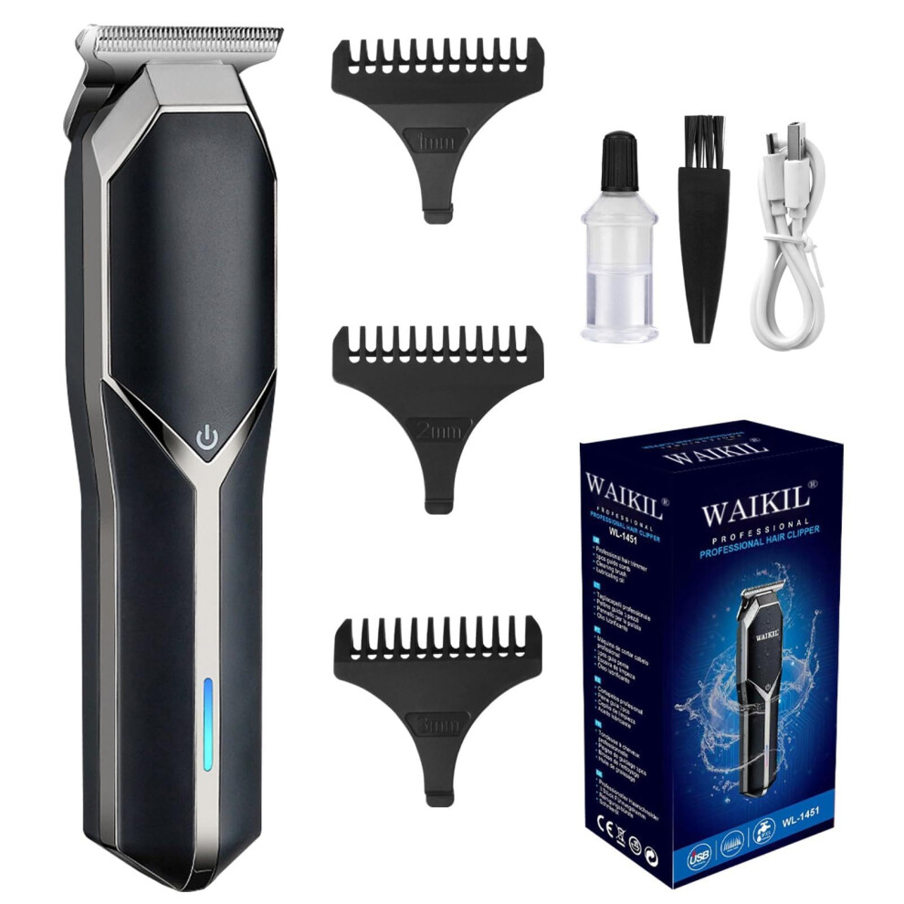 Hair Clippers for Men Cordless USB Rechargeable Beard Trimmer Professional Barber Kit