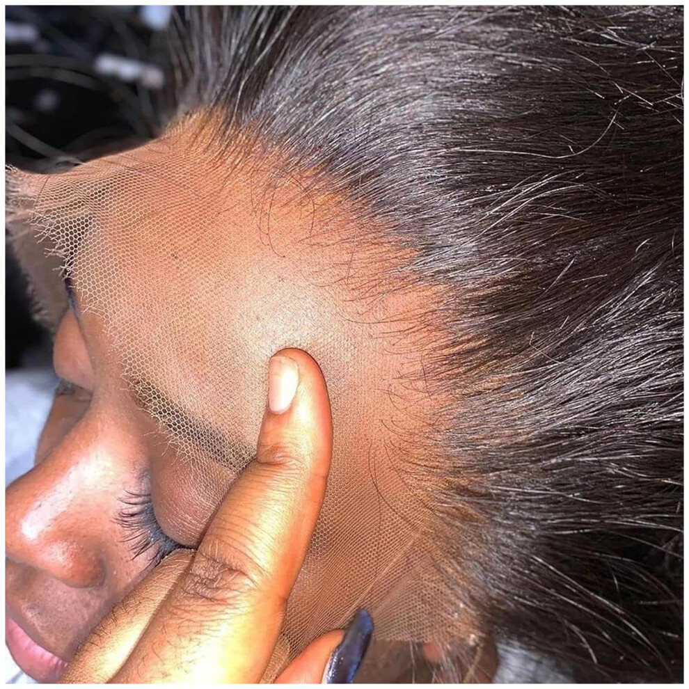 Unisex Black 22 Inch Hd Lace Frontal Wig 13X6 Parting Pre Plucked Raw Virgin Brazilian Hair With Baby Hair