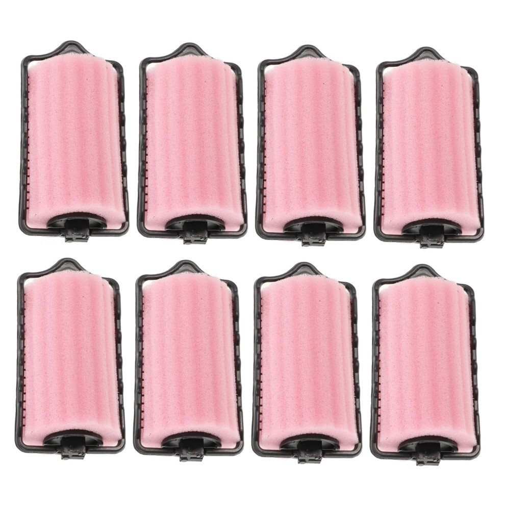 Foam Hair Rollers 8pcs Set Soft Sponge No Heat Curlers for Overnight Curls and Sleeping Styles